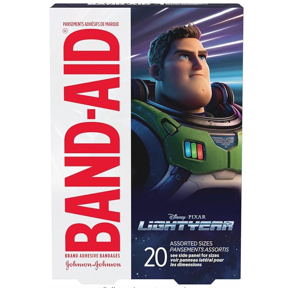 6 Boxes Of Band-Aid Disney Pixar Lightyear, Assorted Sizes 20 ct